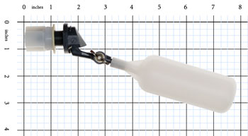 mini float valve size scale